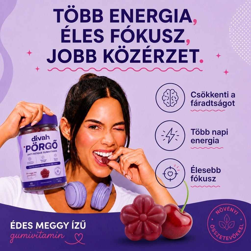 PÖRGŐ – Anti Fatigue gumivitamin