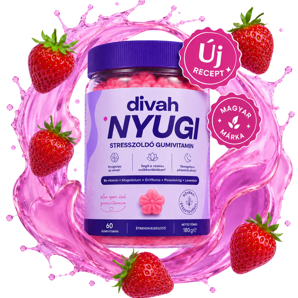 NYUGI – Stresszoldó gumivitamin (Epres)