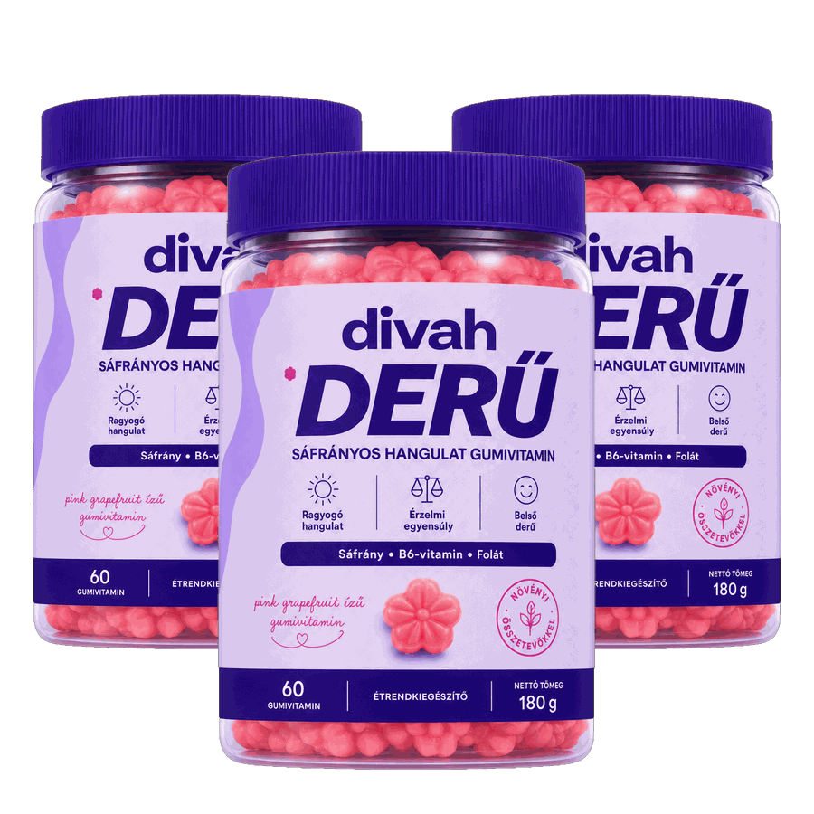 DERŰ – Sáfrányos hangulat gumivitamin (Pink grapefruit)