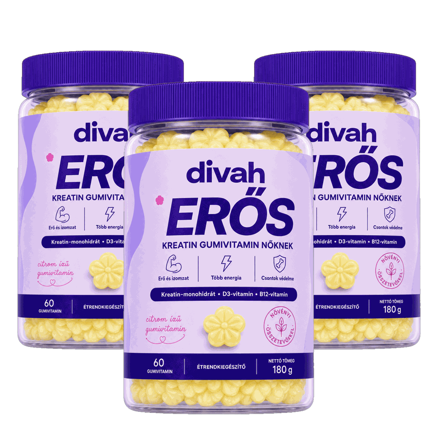 ERŐS – Kreatin gumivitamin nőknek (Citrom)