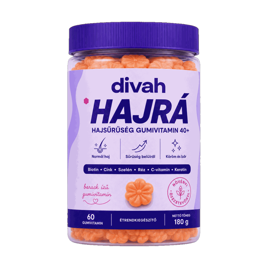 HAJRÁ – Hajsűrűség gumivitamin 40+ (Barack)