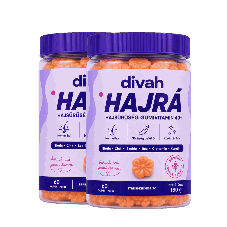 HAJRÁ – Hajsűrűség gumivitamin 40+ (Barack)