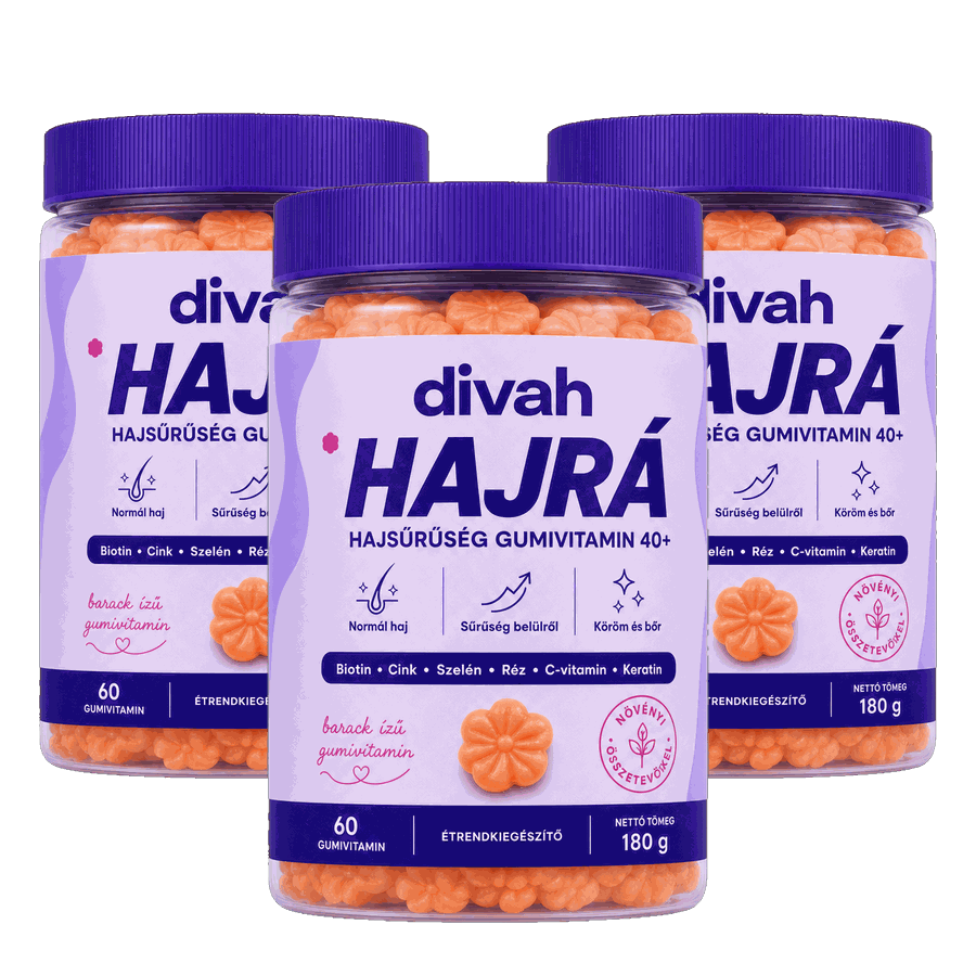 HAJRÁ – Hajsűrűség gumivitamin 40+ (Barack)
